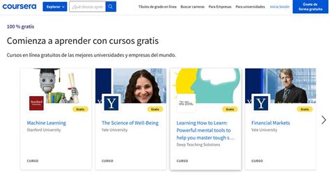 coursera inicio de sesión.